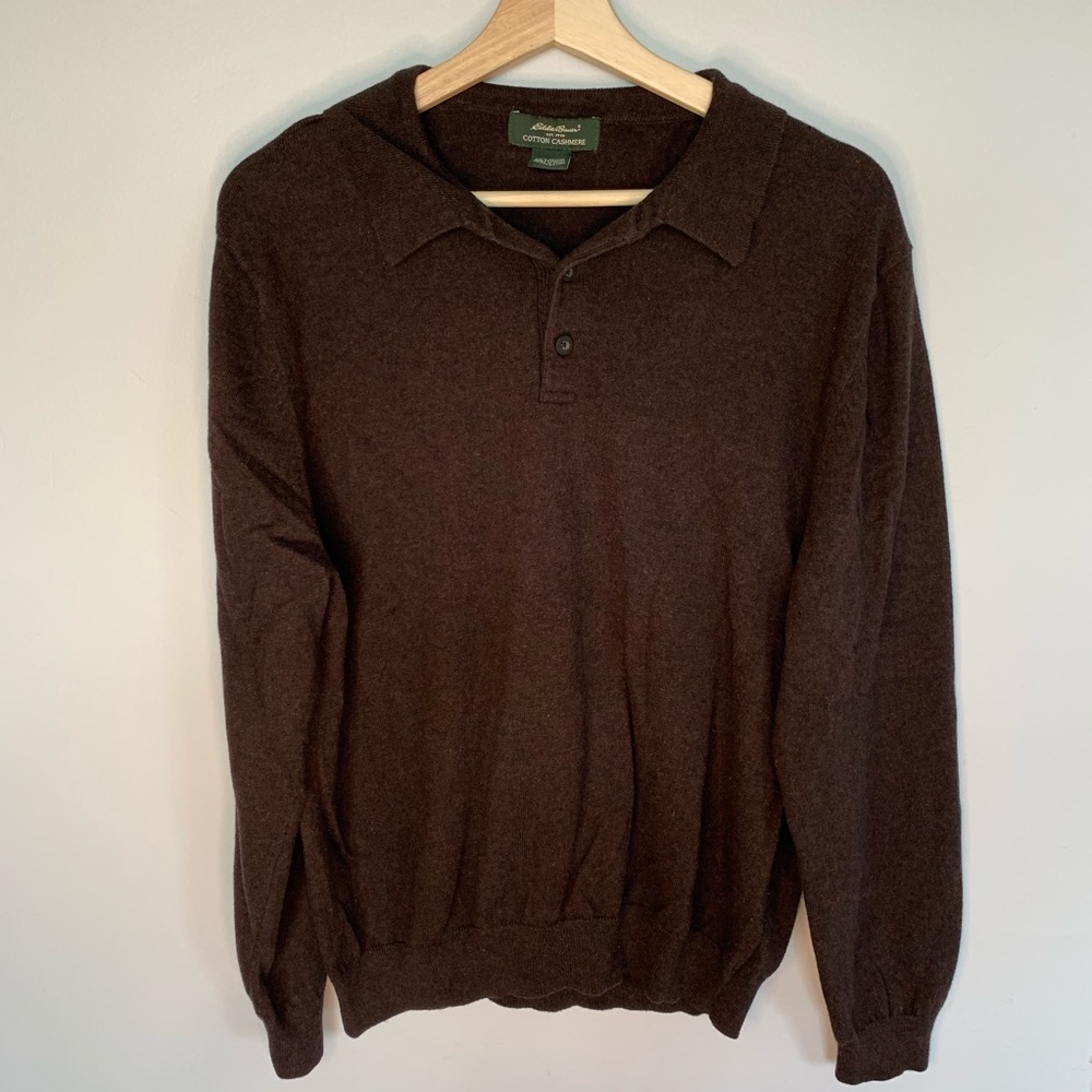 Eddie Bauer cotton cashmere sweater